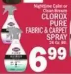 Ctown Clorox pure fabric & carpet spray offer