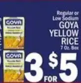 Ctown Goya yellow rice offer
