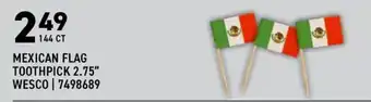 Mexican Flag Toothpick 2.75" wesco