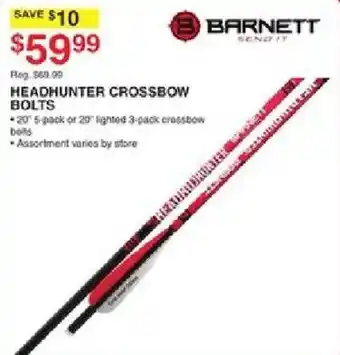Dunham's Sports Barnett Headhunter Crossbow Bolts offer