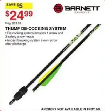 Dunham's Sports Barnett Thump De-Cocking System offer