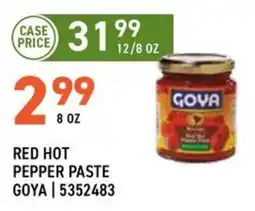 US Foods Chef's Store Goya red hot pepper paste offer