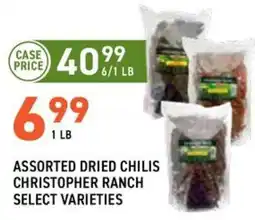 US Foods Chef's Store Christopher Ranch assorted dried chilis offer