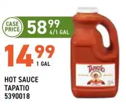 US Foods Chef's Store Tapatio hot sauce offer