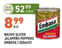 US Foods Chef's Store Embasa nacho sliced jalapeño peppers offer