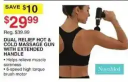 Dunham's Sports NovoMed Dual Relief Hot & Cold Massage Gun With Extended Handle offer