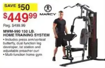 Dunham's Sports Marcy mwm-990 150 lb. home training system offer