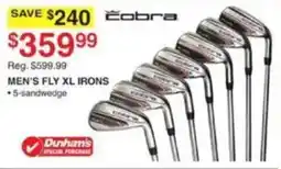 Dunham's Sports Cobra men's fly xl irons offer