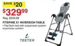 Dunham's Sports Teeter FitSpine X1 Inversion Table offer