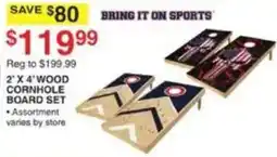 Dunham's Sports Bring It On Sports 2' X 4' Wood Cornhole Board Set offer