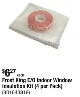 The Home Depot Frost King E/O Indoor Window Insulation Kit offer