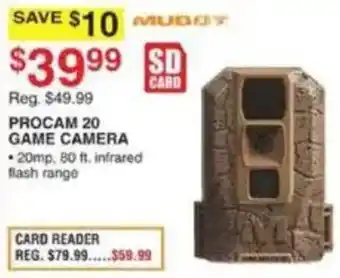 Dunham's Sports Muddy procam 20 game camera offer