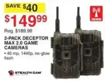Dunham's Sports Stealth Cam Deceptor Max 2.0 Game Cameras offer