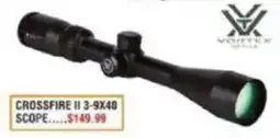 Dunham's Sports Vortex Crossfire II 3-9x40 Scope offer