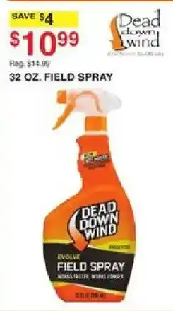 Dunham's Sports Dead Down Wind field spray offer