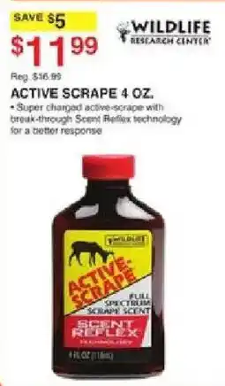 Dunham's Sports Wildlife Research Center Active Scrape offer