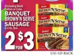 Ctown Banquet brown'n serve sausage offer