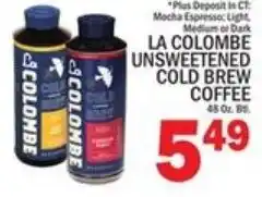 Ctown La Colombe unsweetened cold brew coffee offer
