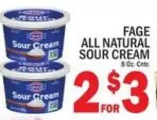 Ctown Fage all natural sour cream offer