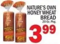 Ctown Nature's Own Honey Wheat Bread offer