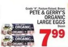 Ctown Pete & Gerry's organic large eggs offer
