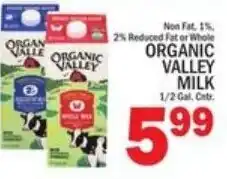 Ctown Organic Valley milk offer