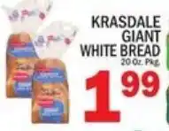 Ctown Krasdale giant white bread offer