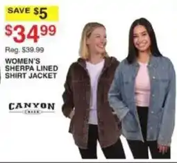 Dunham's Sports Canyon Creek Women's Sherpa Lined Shirt Jacket offer