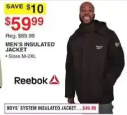 Dunham's Sports Reebok men's insulated jacket offer