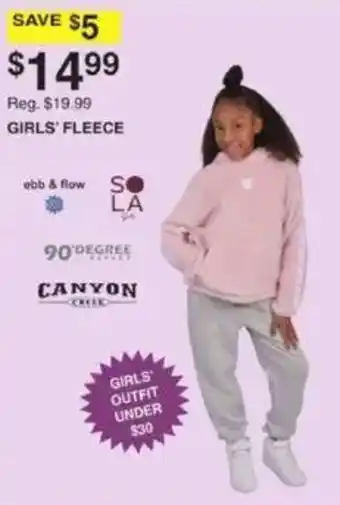 Dunham's Sports Girls' fleece offer