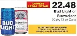 Piggly Wiggly Bud Light or Budweiser offer