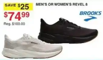 Dunham's Sports Brooks men's or women's revel 8 offer