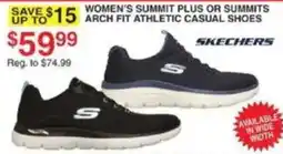 Dunham's Sports Skechers women's summit plus or summits arch fit athletic casual shoes offer
