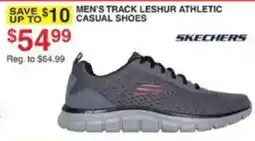 Dunham's Sports Skechers men's track leshur athletic casual shoes offer