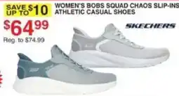 Dunham's Sports Skechers women's bobs squad chaos slip-ins athletic casual shoes offer