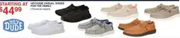 Dunham's Sports Heydude casual shoes for the family offer