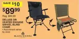Dunham's Sports Black Sierra deluxe or heated engage swivel blind chair offer