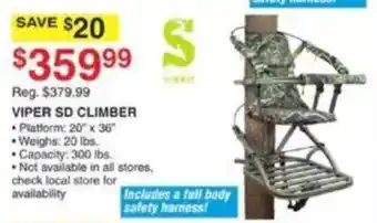 Dunham's Sports Viper sd climber offer