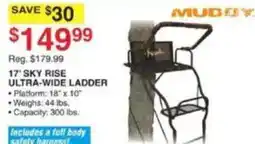 Dunham's Sports Mudboy 17' Sky Rise Ultra-Wide Ladder offer