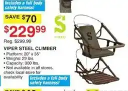 Dunham's Sports Summit viper steel climber offer