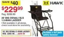Dunham's Sports Hawk 20' Big Denali Sls 1.5-Man Ladder offer