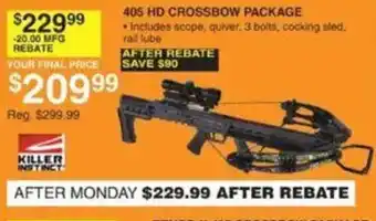 Dunham's Sports Killer Instinct 405 HD Crossbow Package offer