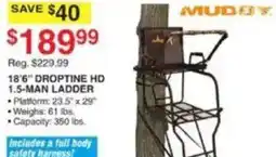 Dunham's Sports Muddy 18'6" Droptine Hd 1.5-Man Ladder offer