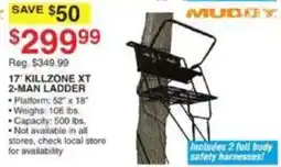 Dunham's Sports Muddy 17' Killzone Xt 2-Man Ladder offer