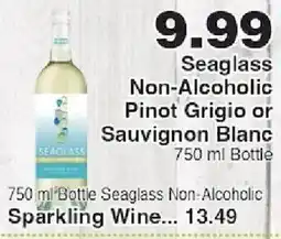Piggly Wiggly Seaglass Non-Alcoholic Pinot Grigio or Sauvignon Blanc offer