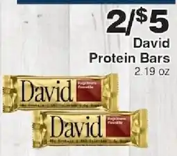 Piggly Wiggly David protein bars offer