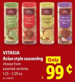 Lidl Vitasia asian style seasoning offer