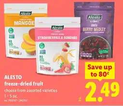 Lidl Alesto freeze-dried fruit offer