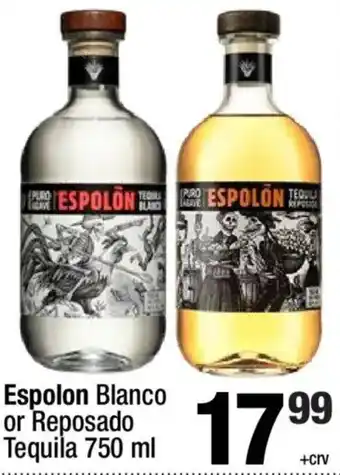Espolon Blanco or Reposado Tequila