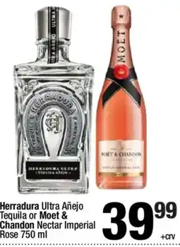 Super King Markets Herradura Ultra Añejo Tequila or Moet & Chandon Nectar Imperial Rose offer
